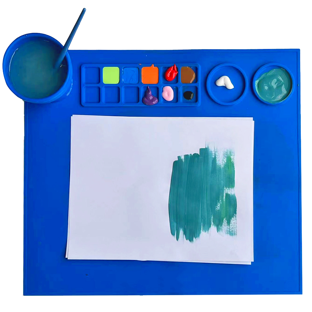 How do you clean stains off an art mat?