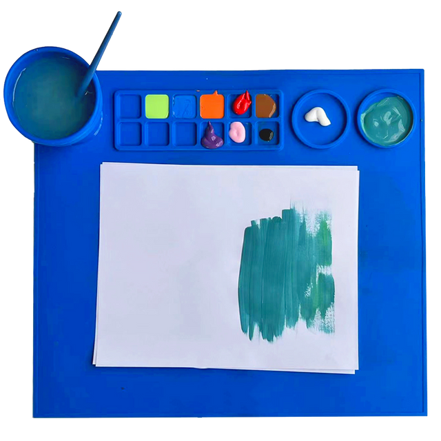 How do you clean stains off an art mat?