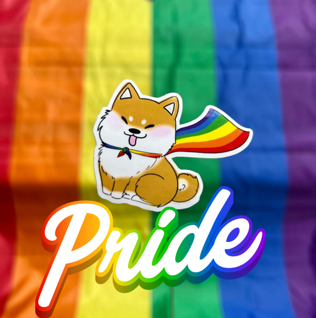 Pride Shiba Inu Sticker