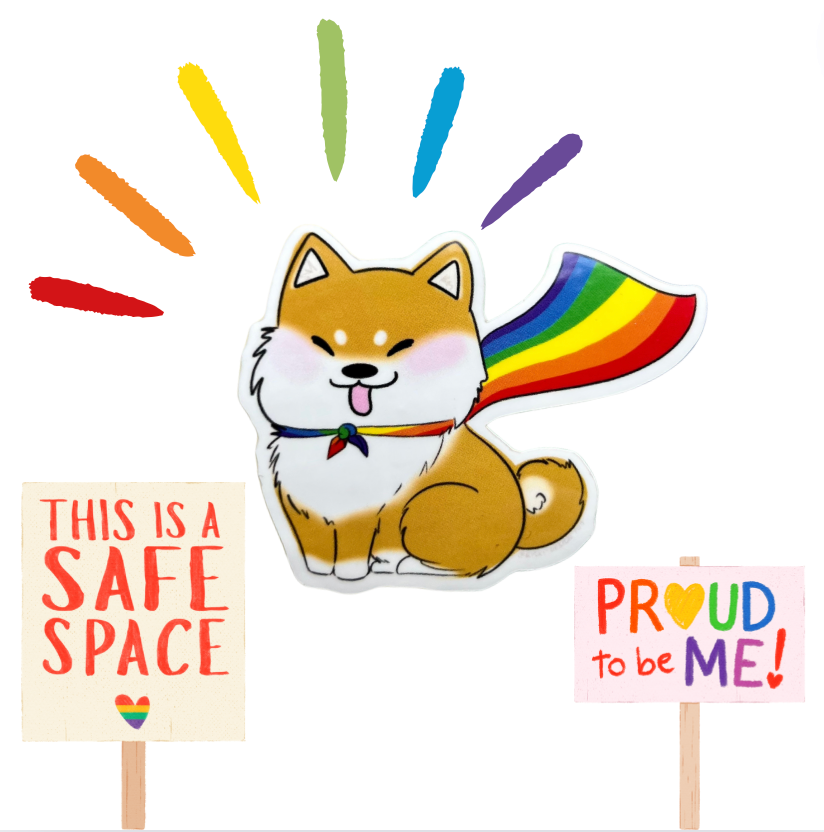Pride Shiba Inu Sticker
