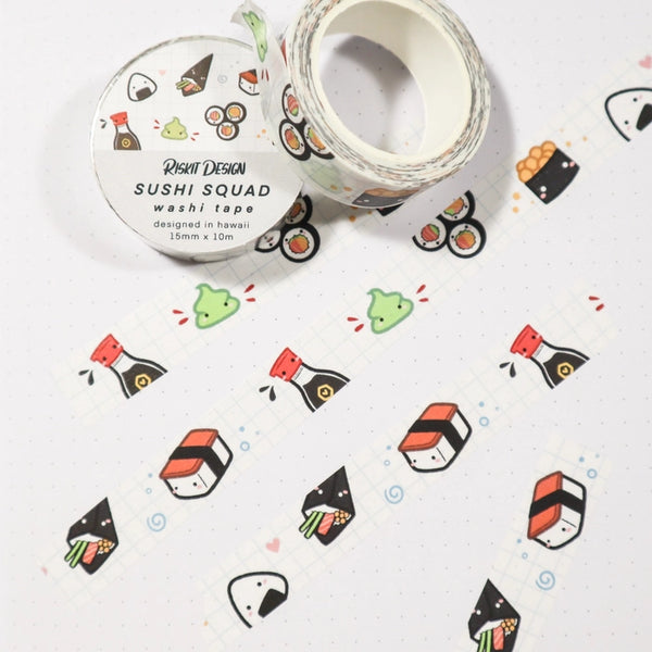 Sushi Squad Washi Tape - Art Supplies | Enoki Shop