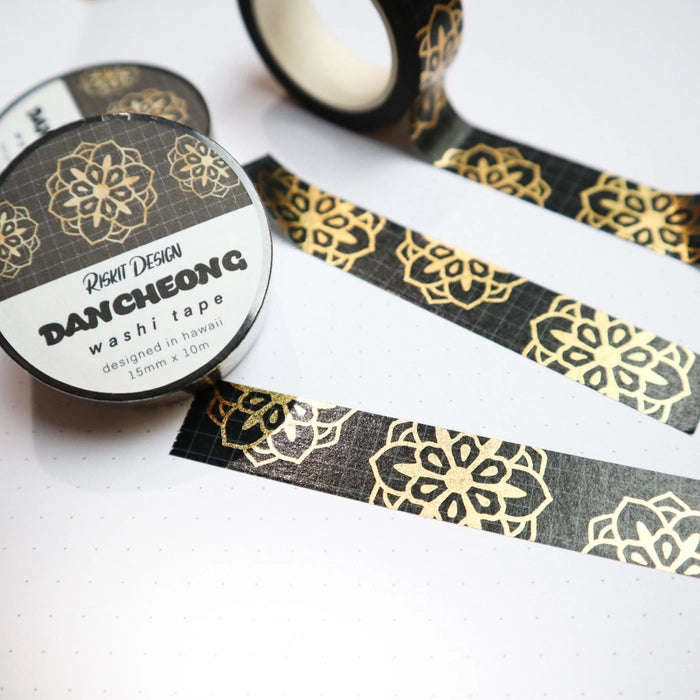 Gold Dancheong Washi Tape - Korean Dancheong Tape | Enoki Shop