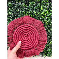 Macrame coaster