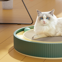 Minimalist Cat Scratcher and Ball Toy