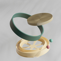 Minimalist Cat Scratcher and Ball Toy