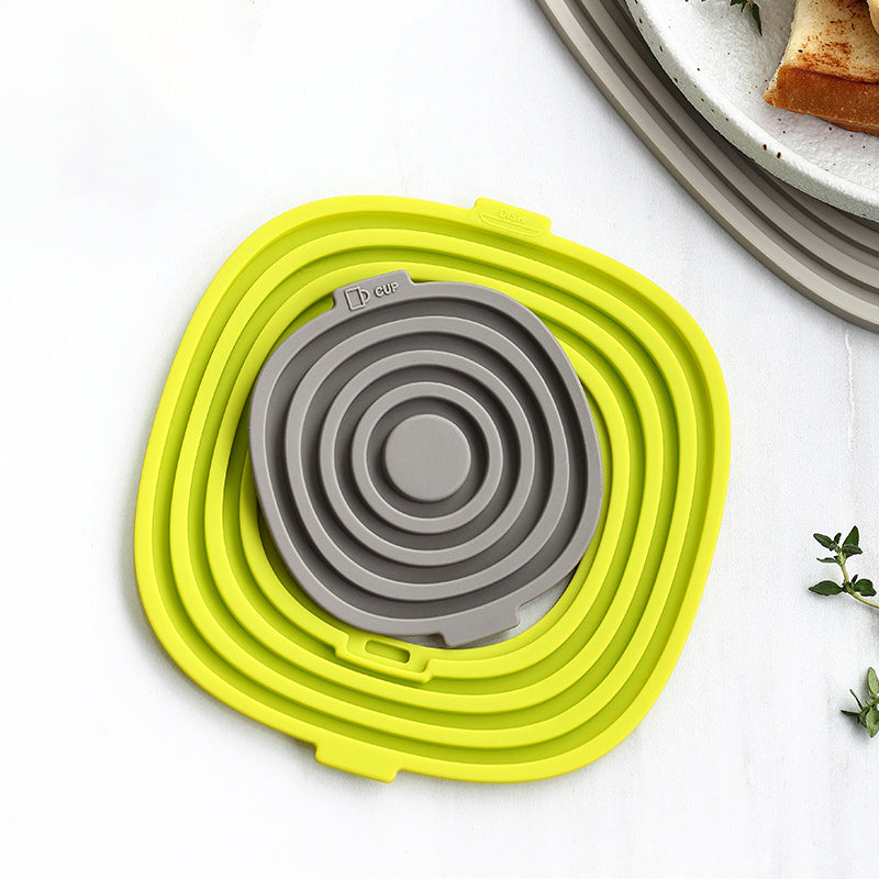 3 in 1 Silicone Trivet Mats, Heat Resistant Hot Pads Anti Slip Coaster –  enokishop